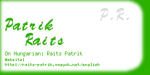 patrik raits business card